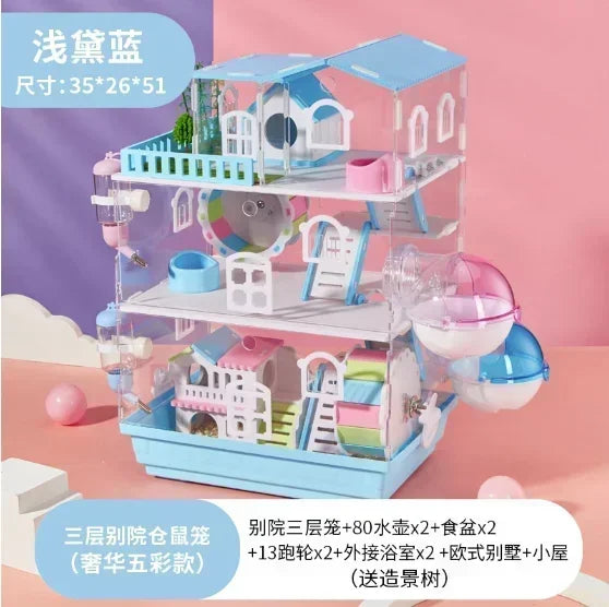 2/3 Layer Acrylic Pet Hamster Cage - ProPawPet.com