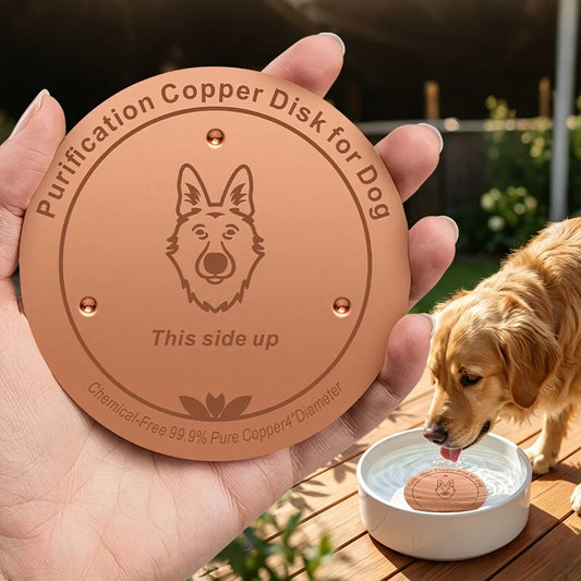 99.9% Pure Copper Pet Water Filter Bowl - ProPawPet.com