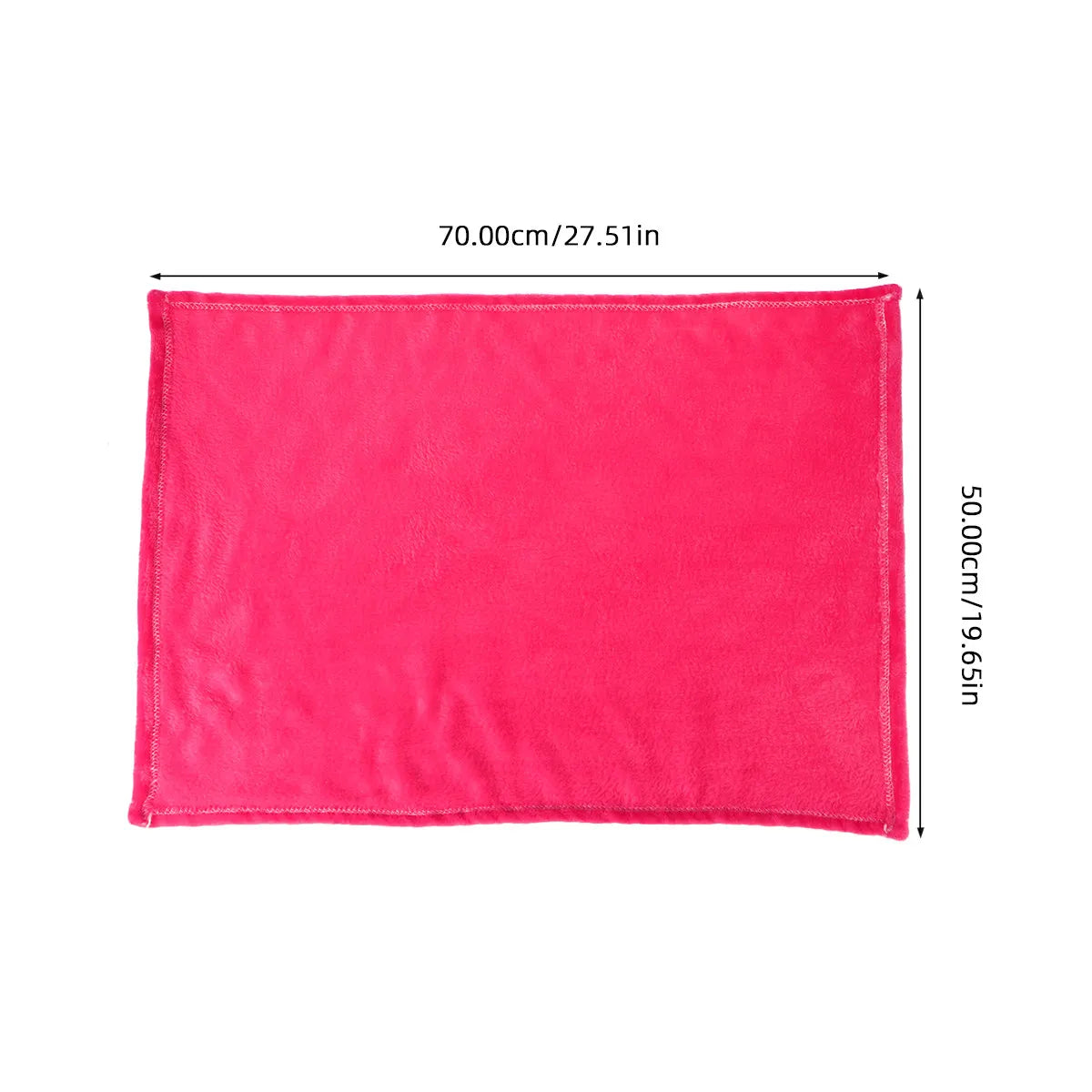 Premium Flannel Pet Blanket Pink Lightweight Warm Solid Color – Dog Supplies