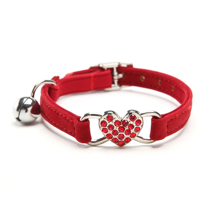Heart Charm and Bell Cat Collar Safety - ProPawPet.com