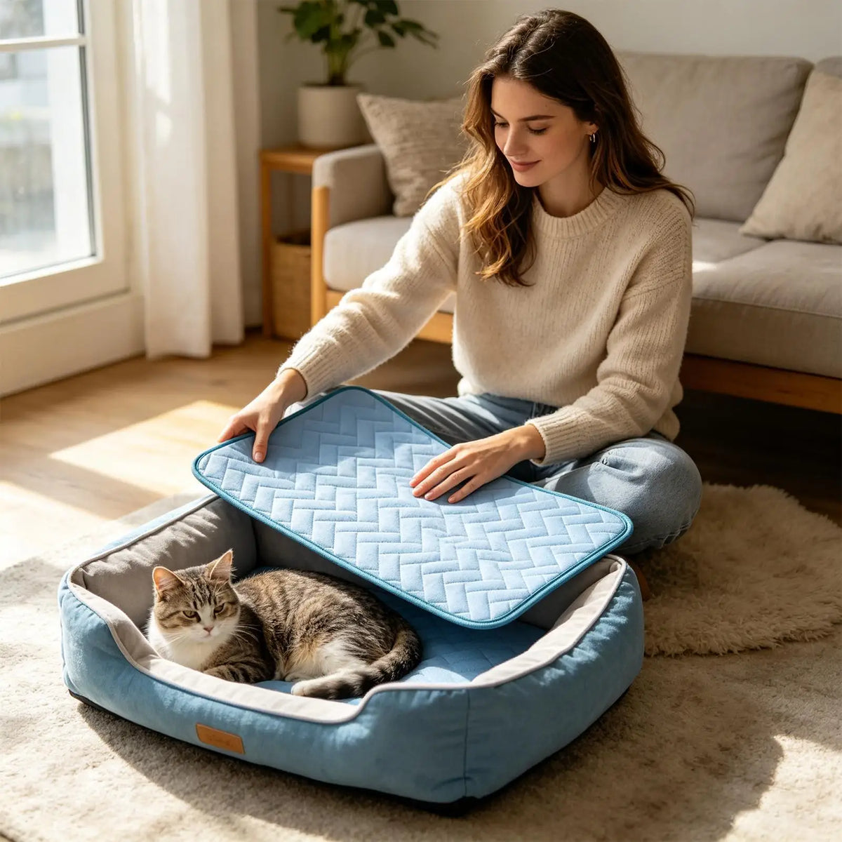 Ice Silk Cooling Mat for Dogs Breathable Pet - ProPawPet.com