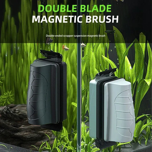 Magnetic Aquarium Fish Tank Brushes Glass Window Algae Scraper
