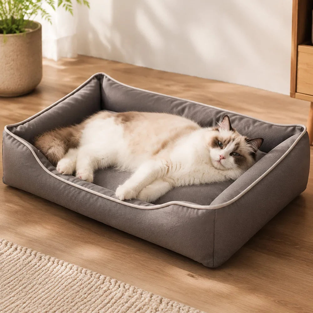 Soft Dog Bed for Large Mattress Four Season Square Bite Resistant – Dog Supplies