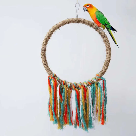 Pet Bird Parrot Toy Cotton Rope Circle Toys - ProPawPet.com