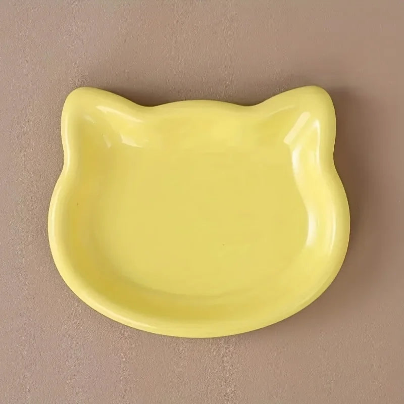 4-Color Pet Bowl Cat Food Dish Canned Snack Frozen Meal Plate – Cat Supplies