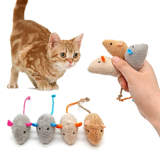 Interactive Plush Rat Cat Toy With Built In - ProPawPet.com