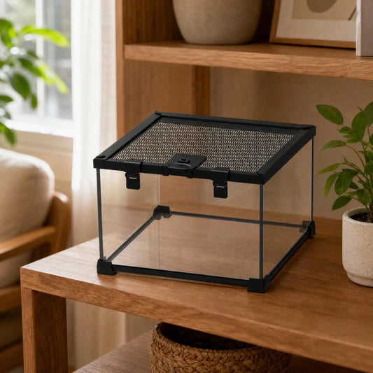 Ventilated Reptile Cage Transparent Glass - ProPawPet.com