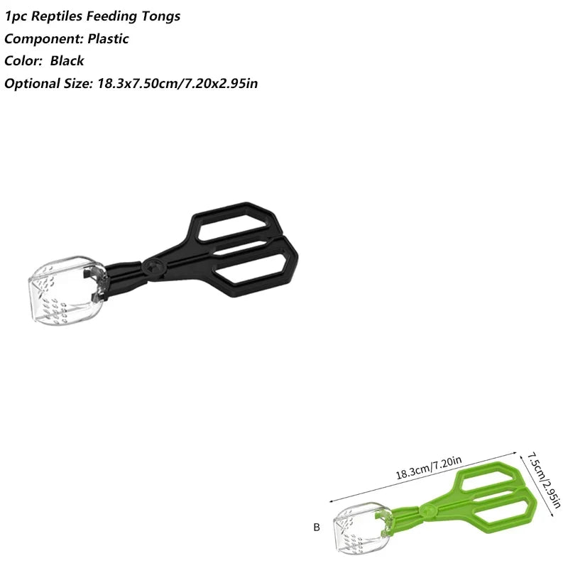 Clear Reptiles Feeding Tongs Ergonomic - ProPawPet.com