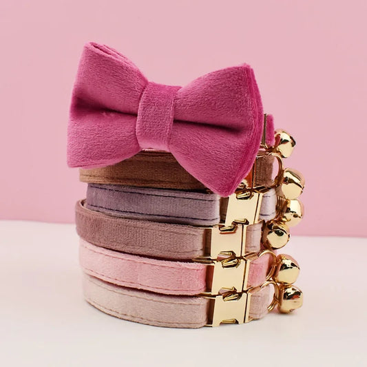Cat Supplies Velvet Cat Collar Personalized - ProPawPet.com