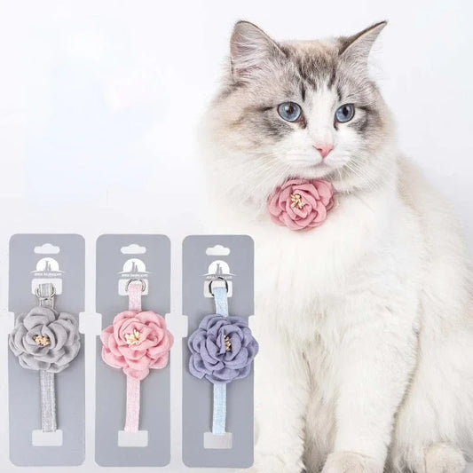 Pet Collars New Cat Camellia Flower Cat - ProPawPet.com