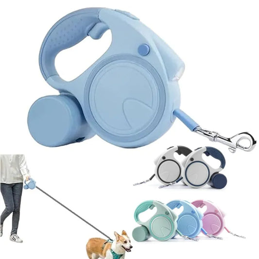 Retractable Dog Fancy Leash with Flashlight - ProPawPet.com