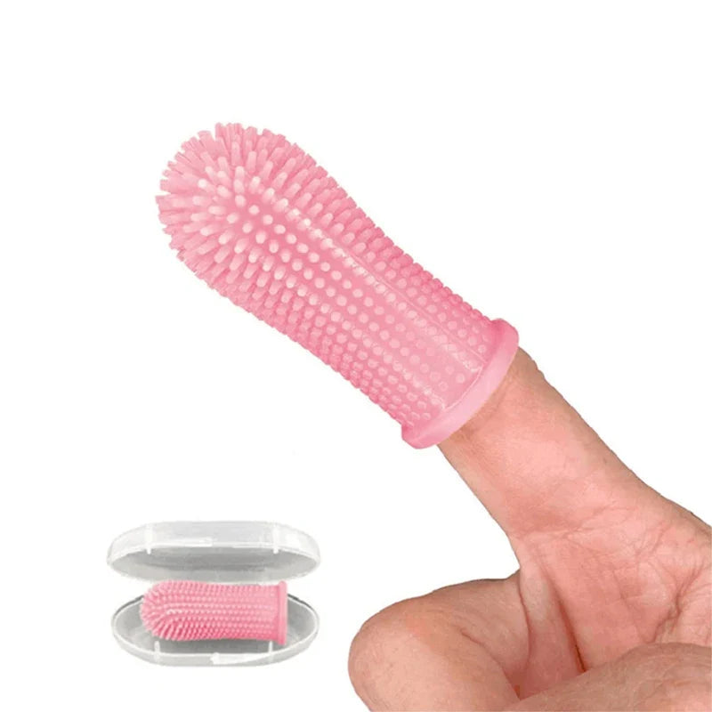 Pet Silicone Finger Cots Toothbrushs Dogs - ProPawPet.com