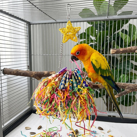 1PC Parrot Foraging Toy Colorful Shredded - ProPawPet.com
