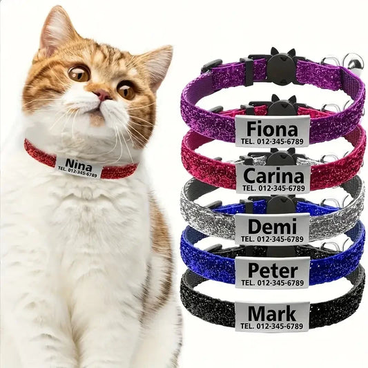 Glitter Cat Safety Buckle Collar Adjustable - ProPawPet.com