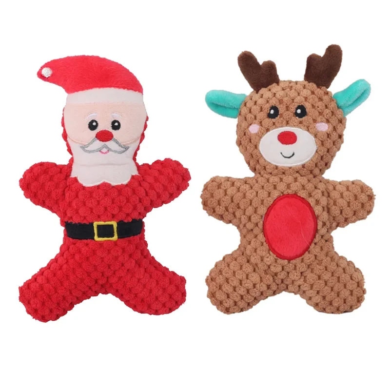 Pet Dog Plush Noise Chewing Toy Santa Elk - ProPawPet.com