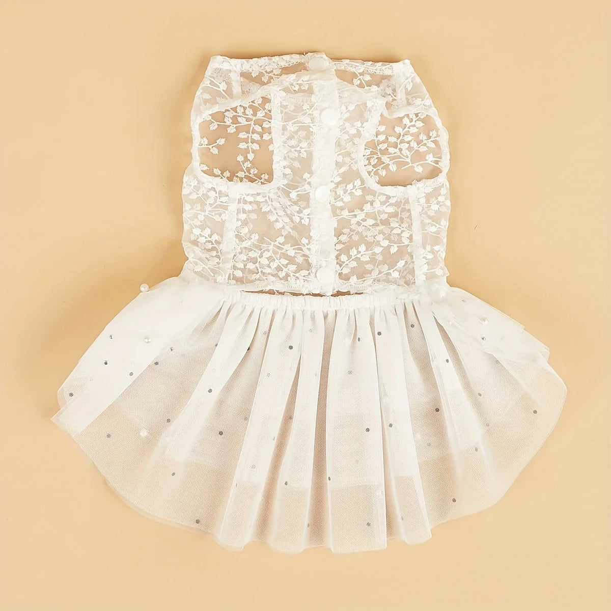 Dog Wedding Party Suit Summer Mesh Dress - ProPawPet.com