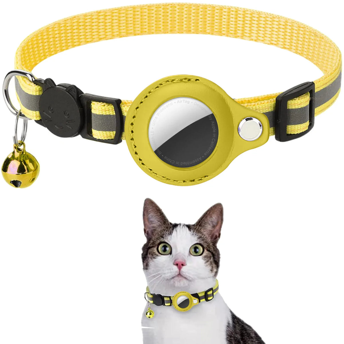Cat Airtag Holder Collar – Cat Supplies