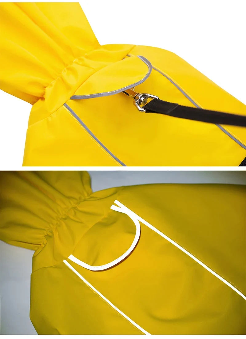 Reflective Dog Raincoat with Adjust Hood Pet - ProPawPet.com
