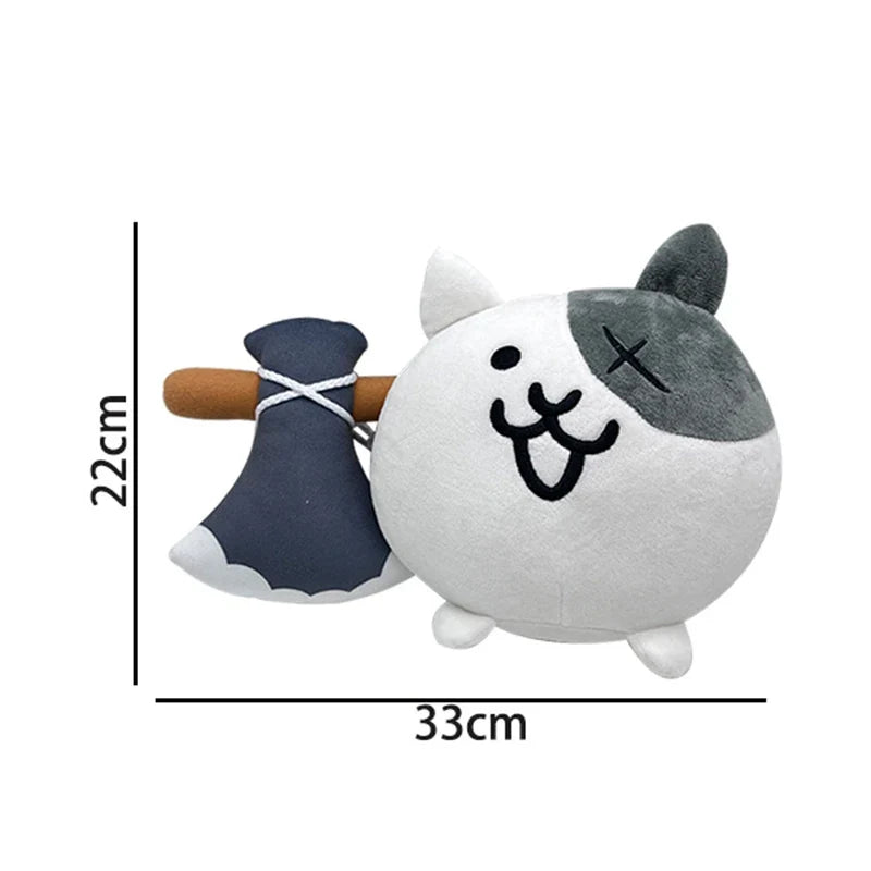 Soft Cartoon the Battle Cats Plush Doll Nyanko Great War Stuffed – Cat Supplies