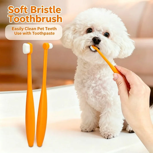 Soft Bristle Pet Toothbrush Dog Cat Teeth - ProPawPet.com