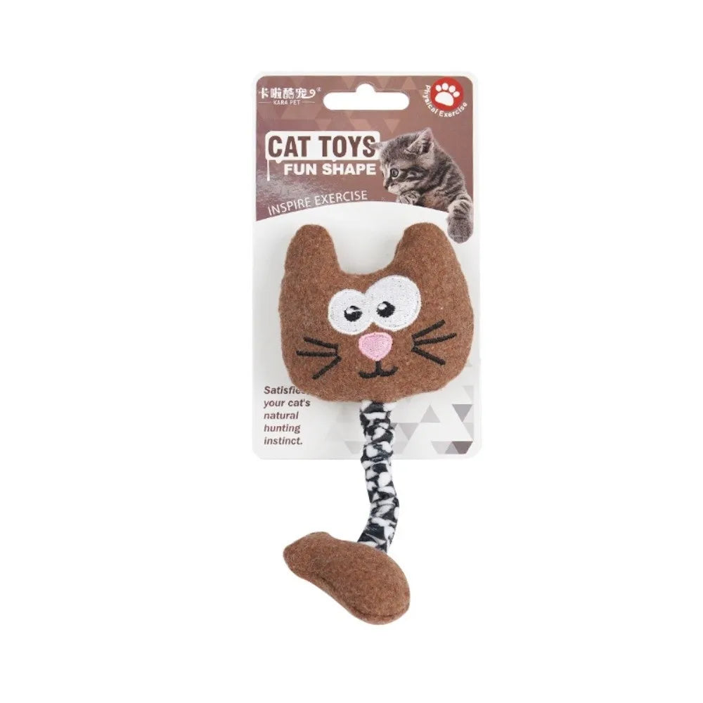 Durable Soft Interactive Catnip Chew Proof Multi Color Animal – Cat Supplies