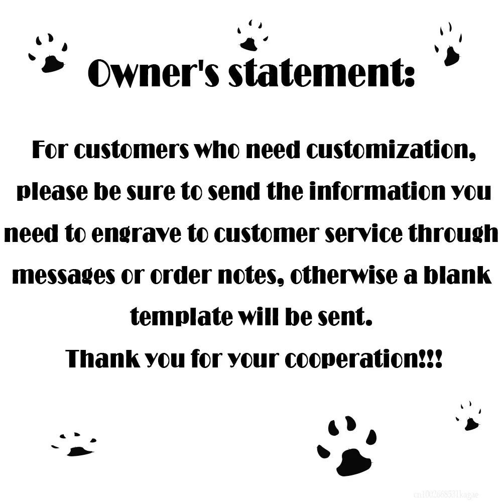 Personalized Dog Nameplate Cat Name ID Tags - ProPawPet.com