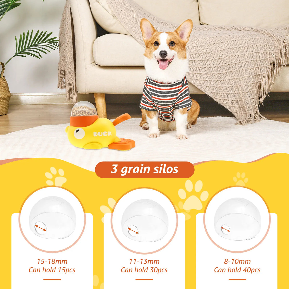 Interactive Duck Shaped Dog Slow Feeder - ProPawPet.com