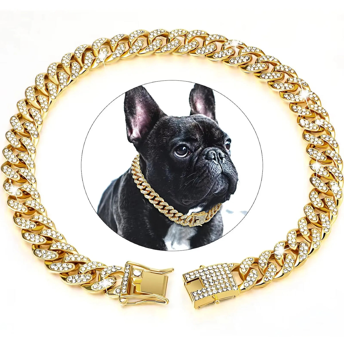 1-3pcs Dog Chain Diamond Dog Collar Walking - ProPawPet.com