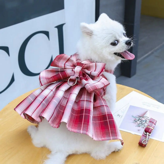 Reusable with Leash Traction Dog Plaid JK - ProPawPet.com