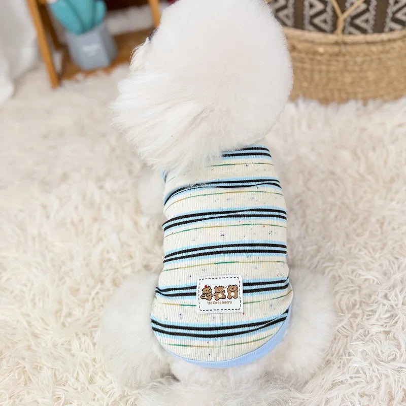 Thin Cooling Dog Dress Striped Dog Clothes - ProPawPet.com