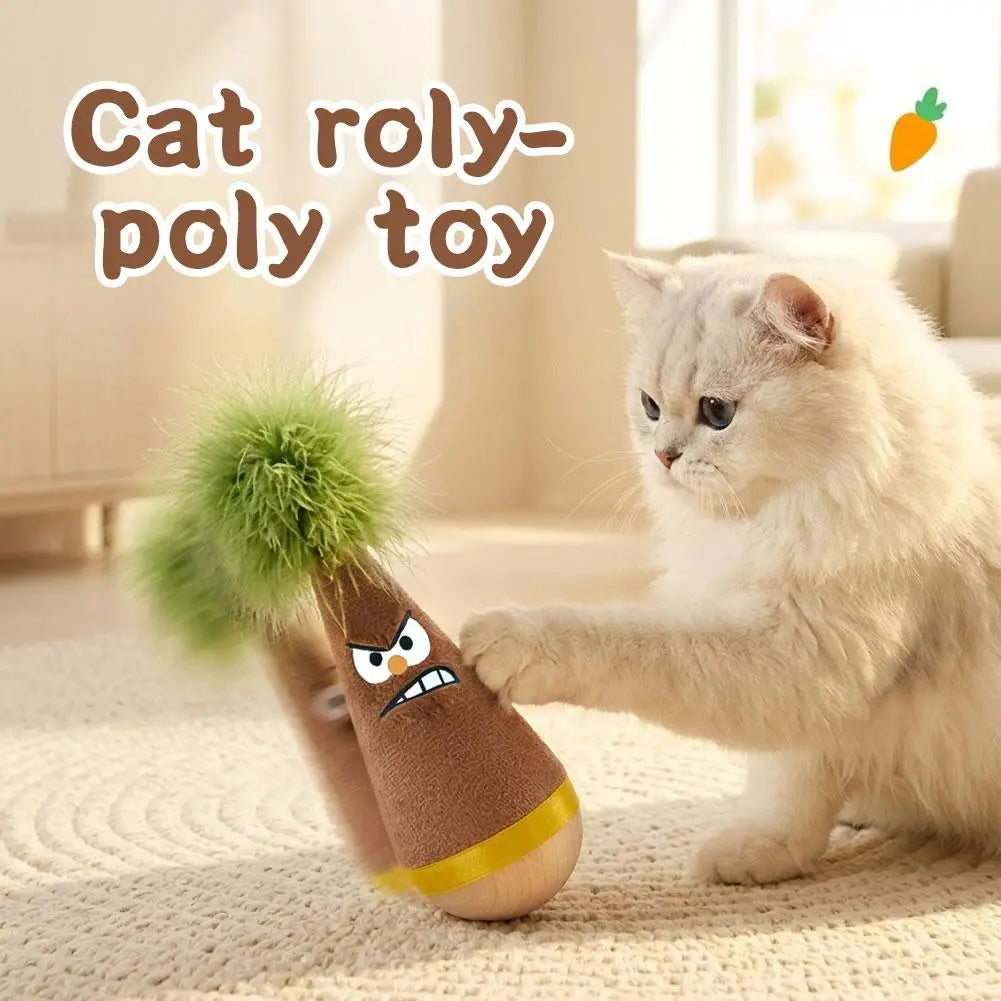 Tumbler Cat Toy New Feather Teaser Bite - ProPawPet.com