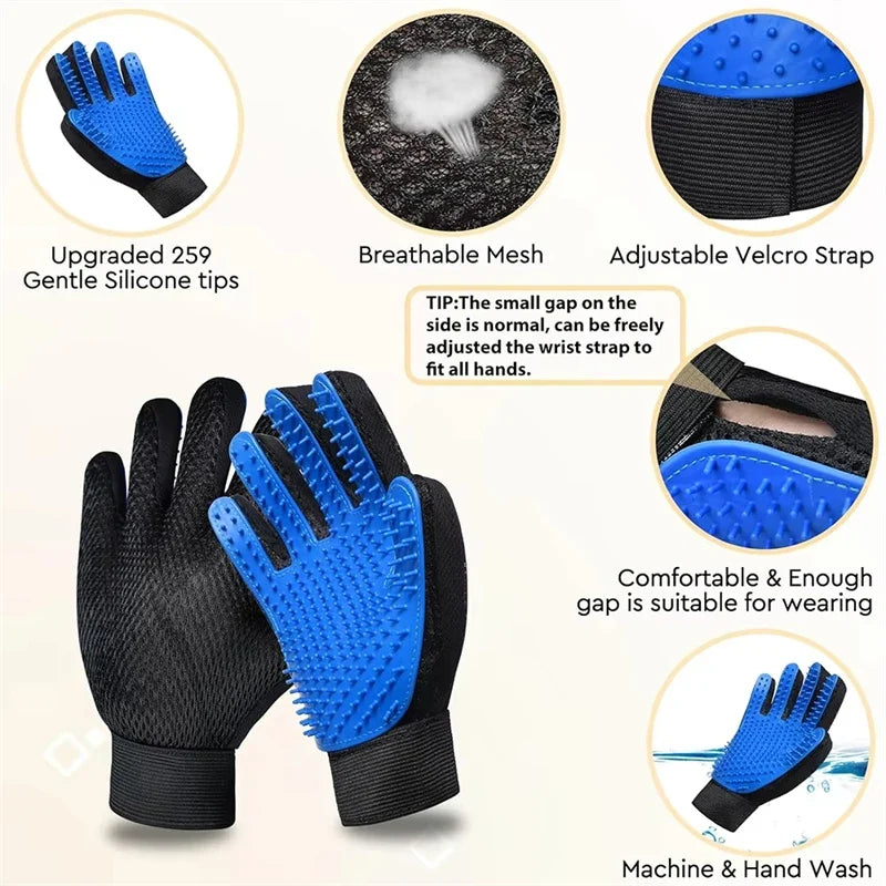 Dog Cat Hair Removal Gloves Pet Beauty - ProPawPet.com