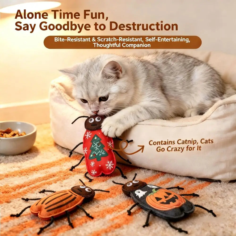 Soft Felt Material Imitation Cockroach Cat - ProPawPet.com