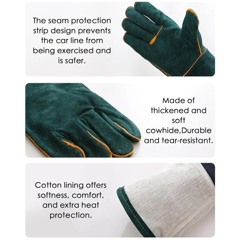 Anti-Bite Safety Gloves Leather Pets Grip - ProPawPet.com