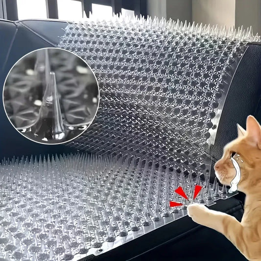 4/8/12PCS Cat Scat Plastic Mat With Spikes - ProPawPet.com