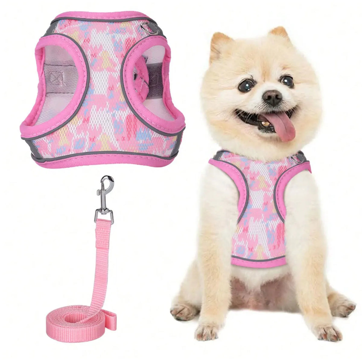 DH008 Small Dog Safety Leash Set, Non-Pull - ProPawPet.com