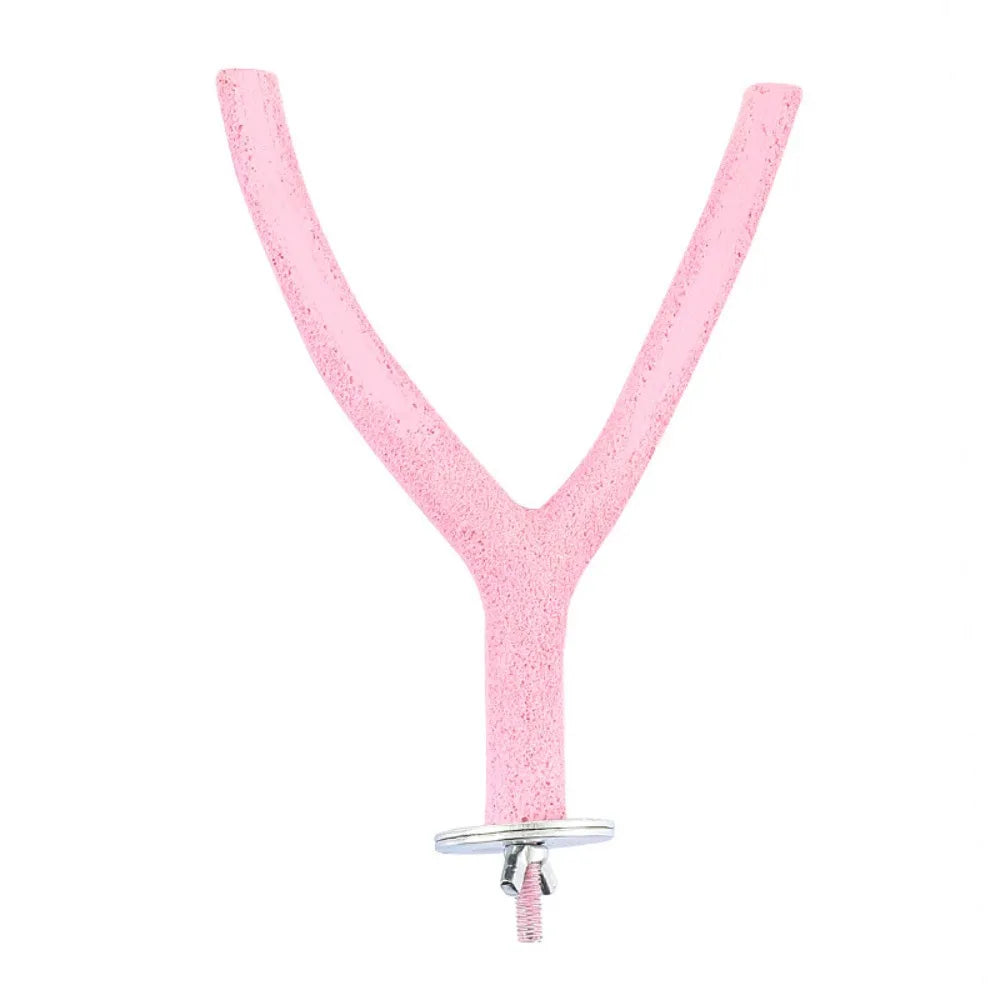 Y T Shaped Bird Standing Perches Stick Resin Non Slip Grinding – 6 Colors