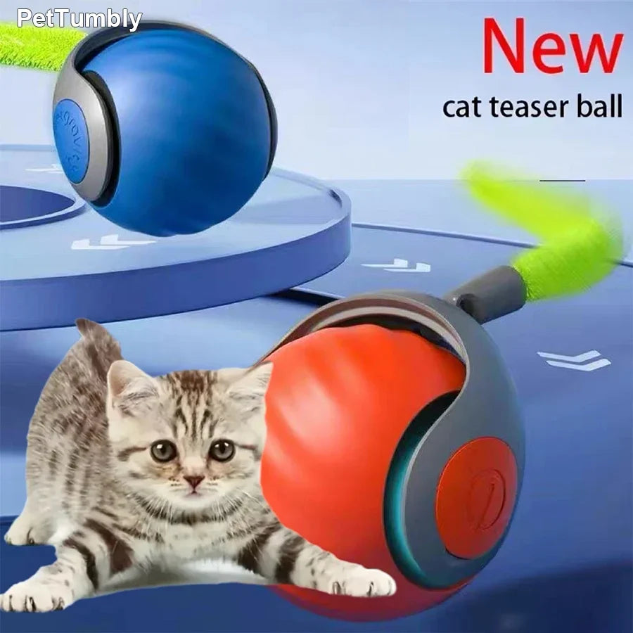 Interactive Cat Toy Ball Automatic Rolling - ProPawPet.com
