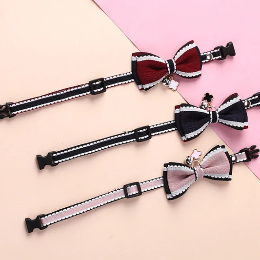 New Cute Pet Girl Cat Dog Collar Adjustable - ProPawPet.com
