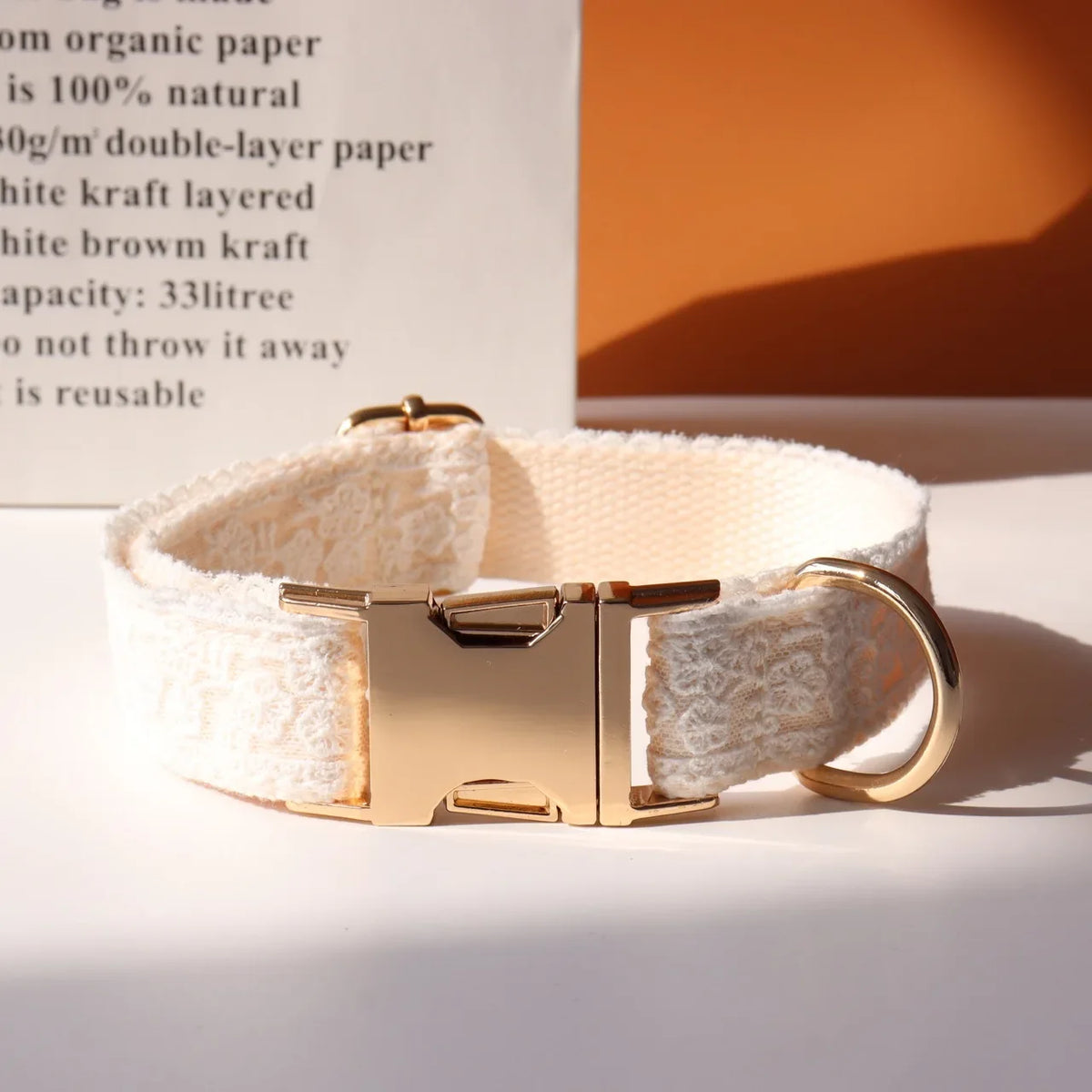 Personalized ID Lace Wedding Dog Collar - ProPawPet.com