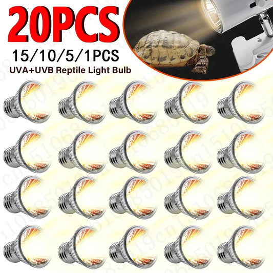 1-20PCS 25/50/75W UVA+UVB Reptile Lamp Bulb - ProPawPet.com