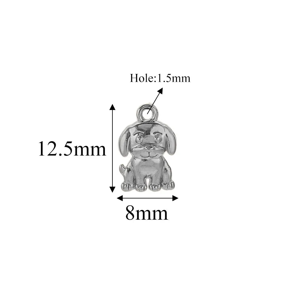 5pcs Stainle Steel Gold Animal Charms For - ProPawPet.com