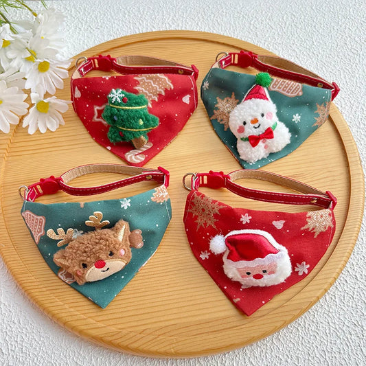 2026 Christmas New Style Pet Triangle Scarf - ProPawPet.com