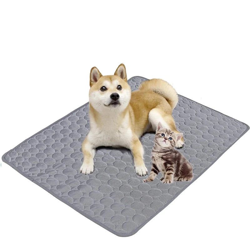 Summer Cool Pet Mat, Ice Silk Breathable Cat - ProPawPet.com