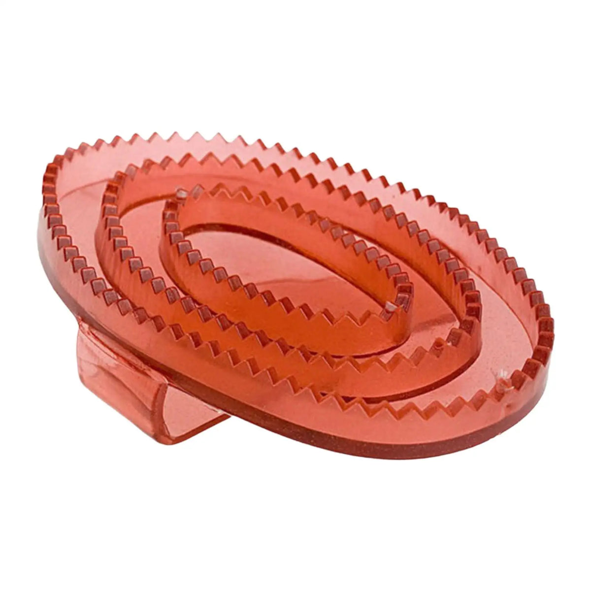 Rubber Horse Brush PVC Bristles Compact Care Grooming Curry Comb