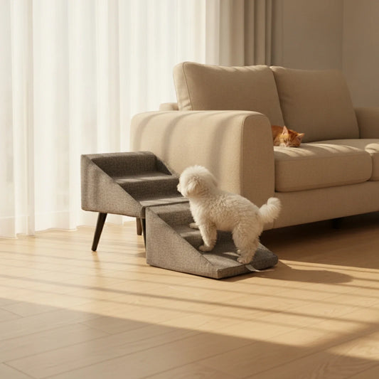 Foldable Pet Stairs Non-Slip Pet Ramp with - ProPawPet.com