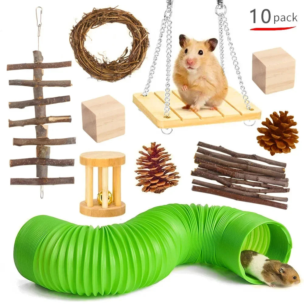 Rabbit Guinea Pig Parrot Play Molar Wooden Supplies – Bird Supplies