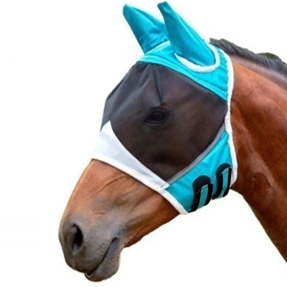 Adjustable Equestrian Professional Horse Fly Mask Breathable Comfortable