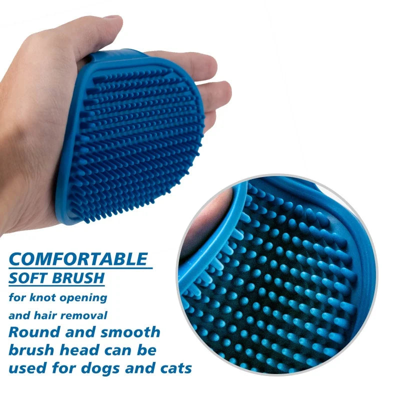 Silicone Dog Cat Bath Brush Soft Rubber - ProPawPet.com