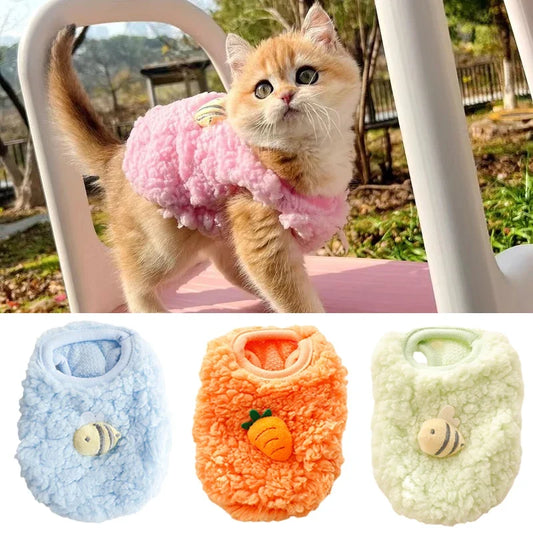 Newborn Cat Kitten Velvet Clothing Winter - ProPawPet.com